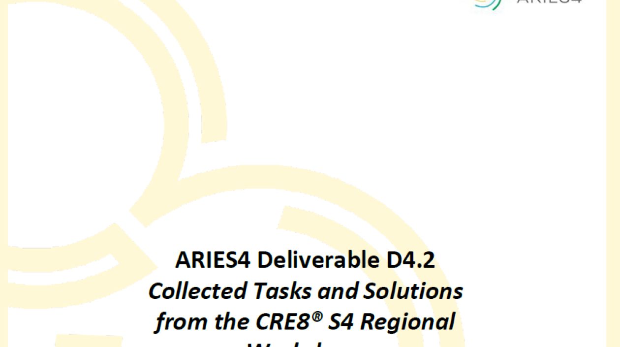 Collected Tasks and Solutions from the CRE8® S4 Regional Workshops